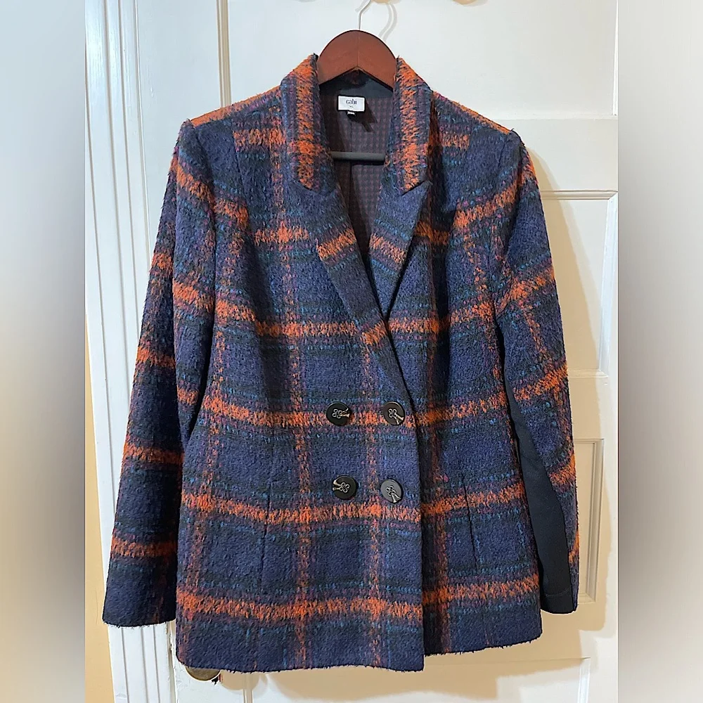 Cabi Multi Color Plaid Blazer - Picture 1 of 7
